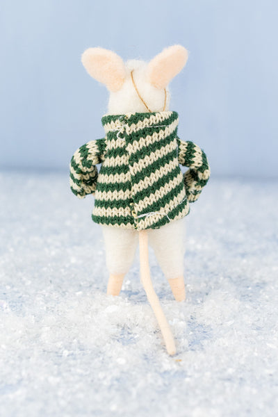 Snowball Spencer & Bundled Up Beckett Mouse Ornaments