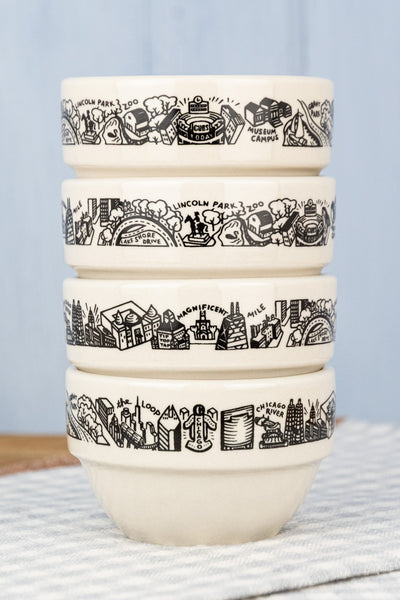 Chicago Skyline Diner Style Soup Cup