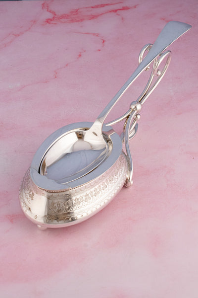 Antique Silverplate Spoon Warmer