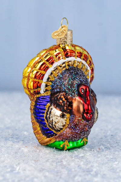 Tom Turkey Glass Ornament