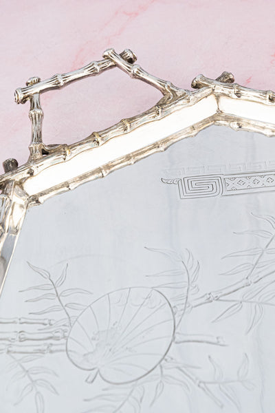 Victorian Aesthetic Movement Silverplate Tray