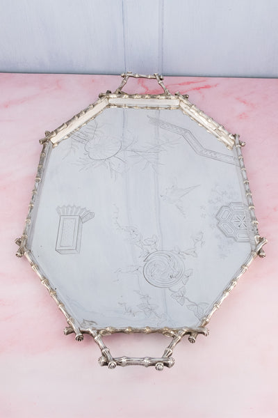 Victorian Aesthetic Movement Silverplate Tray