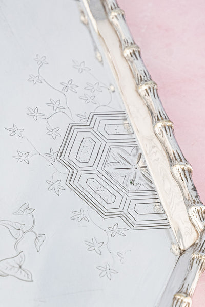 Victorian Aesthetic Movement Silverplate Tray