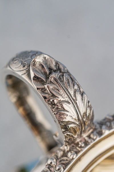 Victorian Scottish Silverplate Milk and Sugar Set