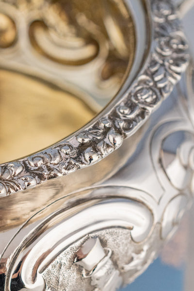 Victorian Scottish Silverplate Milk and Sugar Set