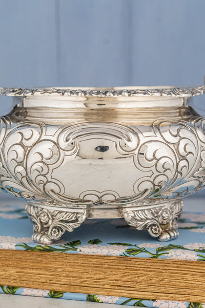 Victorian Scottish Silverplate Milk and Sugar Set