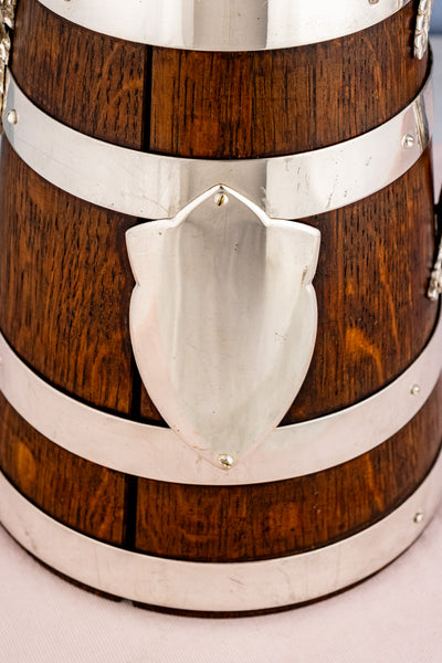 Victorian Oak and Silverplate Jug