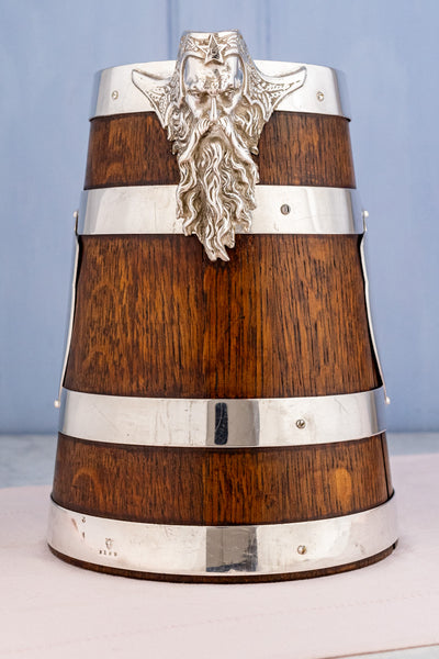 Victorian Oak and Silverplate Jug