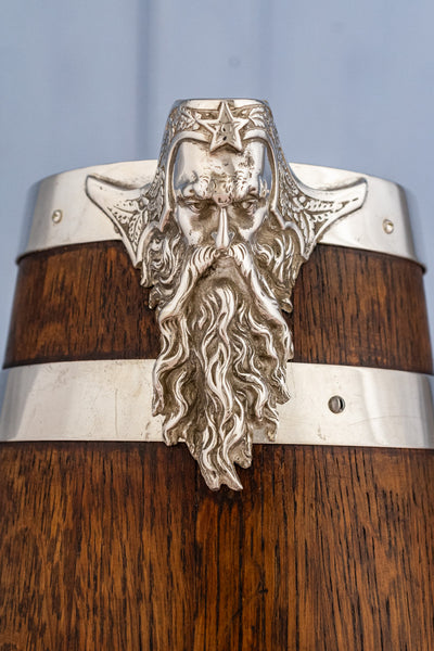 Victorian Oak and Silverplate Jug