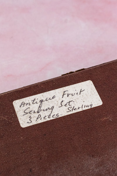 Victorian Silverplate 3-piece Fruit Set with Grape Shears