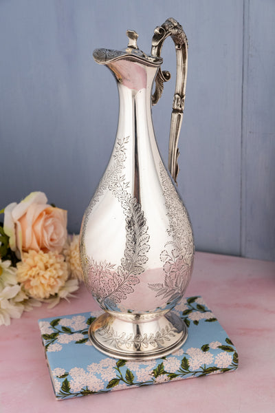 Victorian Silverplate Claret Jug