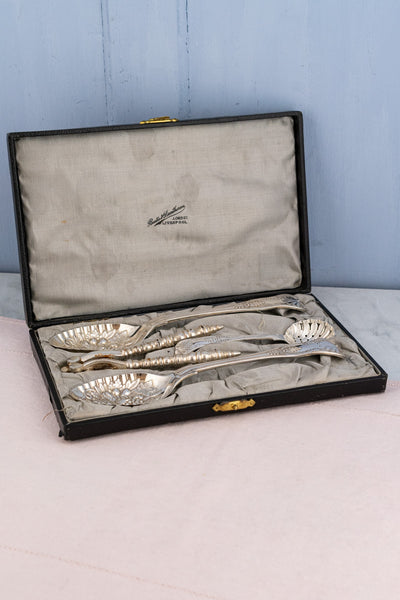 Victorian Silverplate Fruit & Nut Serving Set
