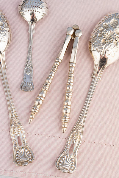 Victorian Silverplate Fruit & Nut Serving Set