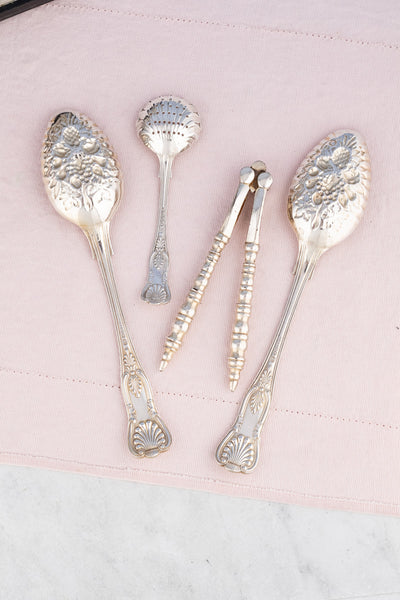 Victorian Silverplate Fruit & Nut Serving Set