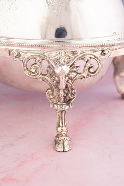 Victorian Silverplate Roll Top Server