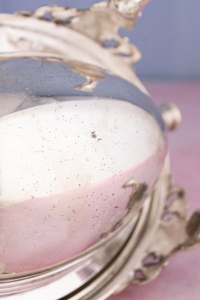 Victorian Silverplate Roll Top Server
