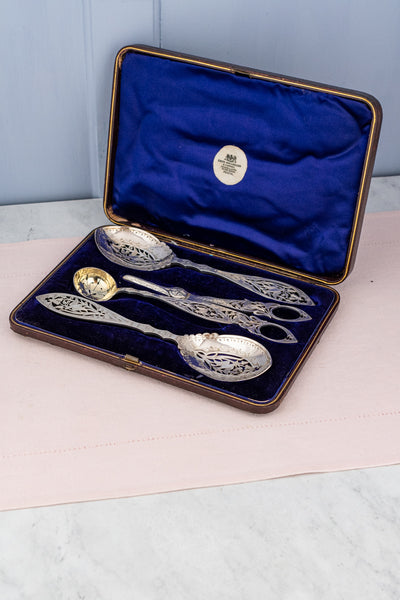 Scottish Victorian Silverplate Serving Set