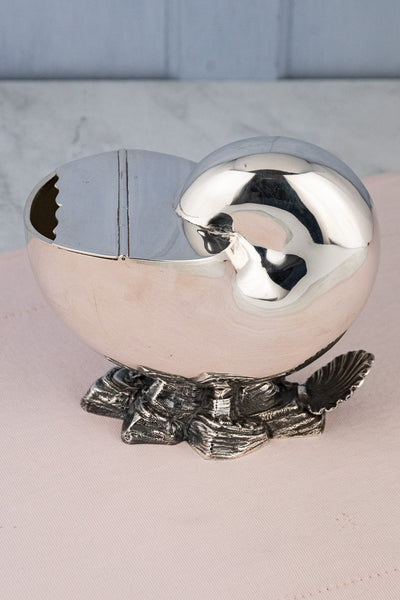 Victorian Silverplate Shell Spoon Warmer