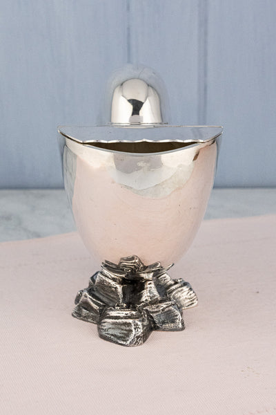 Victorian Silverplate Shell Spoon Warmer