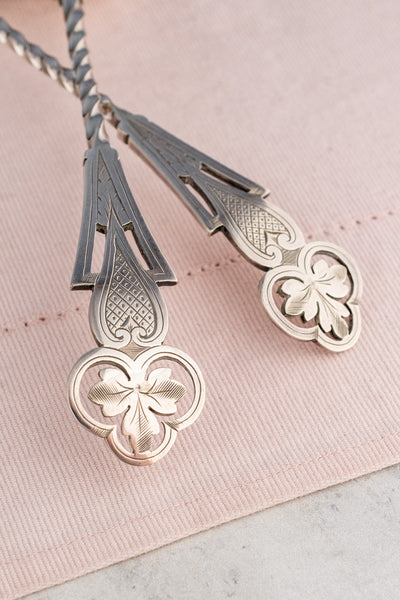 Victorian Silverplate and Mother of Pearl Dessert Serving Set