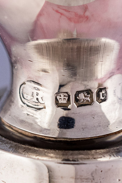 Victorian Sterling Silver & Engraved Decanter