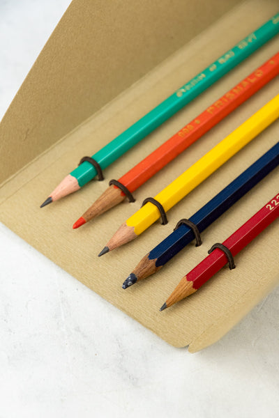 Vintage Antica Cartotecnica Pencils - Set of 5