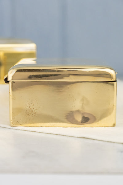 Vintage Brass Cigarette Box