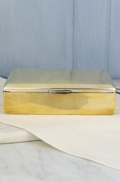 Vintage Brass Cigarette Box