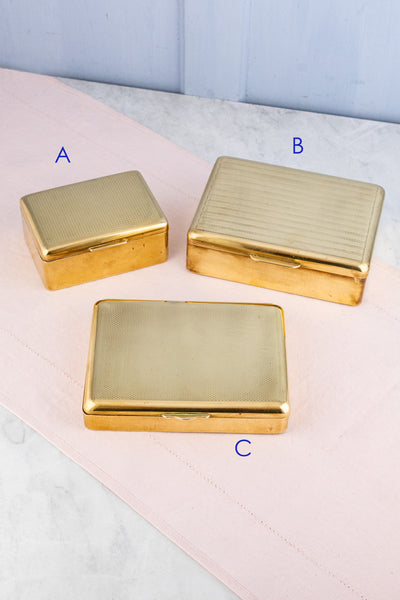 Vintage Brass Cigarette Case