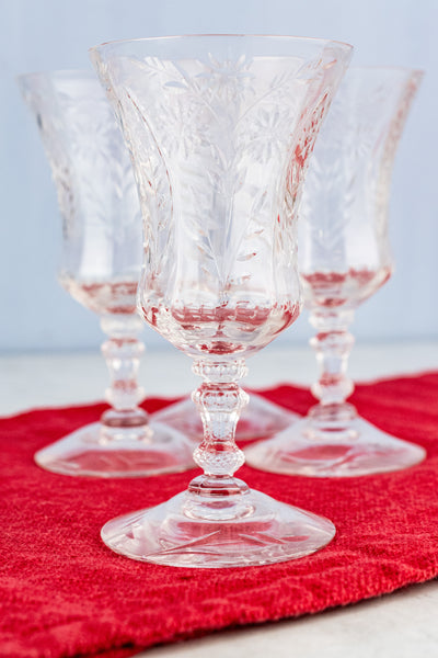 Vintage Cambridge Adonis Glasses - Set of 4