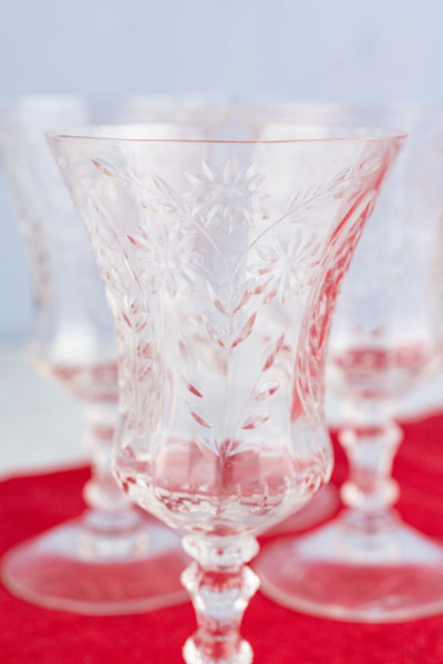 Vintage Cambridge Adonis Glasses - Set of 4
