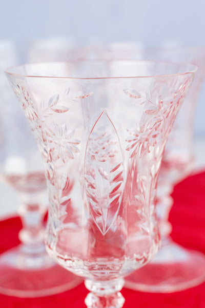 Vintage Cambridge Adonis Glasses - Set of 4