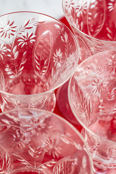 Vintage Cambridge Adonis Glasses - Set of 4