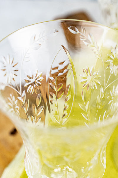 Vintage Cambridge Etched Goblets - Set of 8