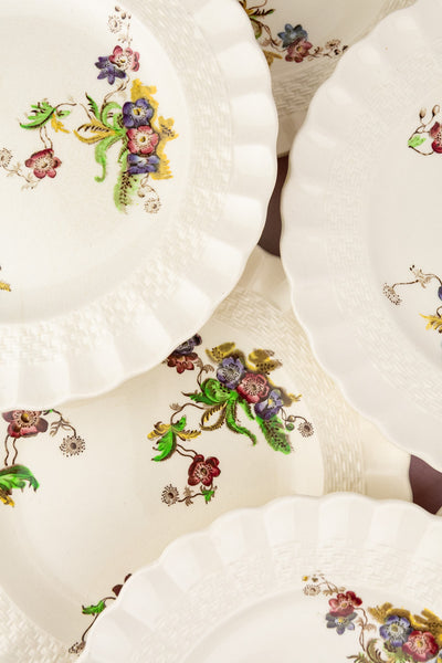 Vintage Copeland Spode Dessert Plate Set