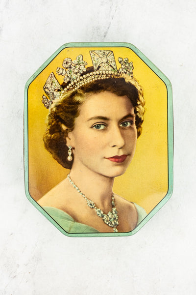 Vintage Queen Elizabeth II 1953 Coronation Tin