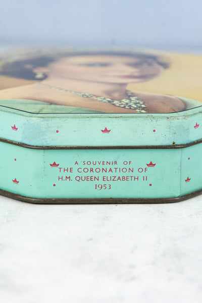 Vintage Queen Elizabeth II 1953 Coronation Tin