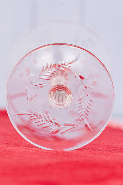 Vintage Crystal Cocktail Glasses - Set of 8