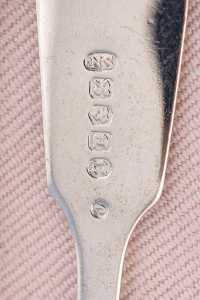 Vintage English Silverplate & Gilded Egg Spoon