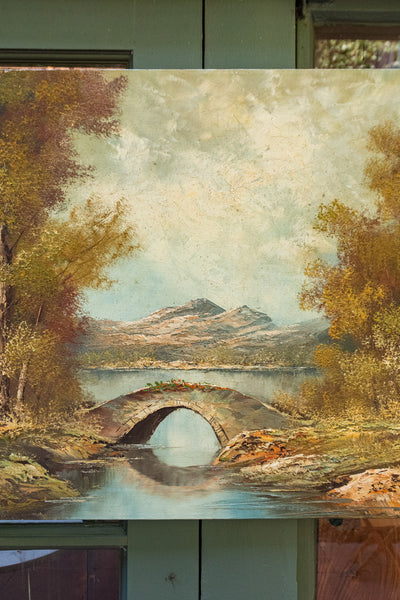 Vintage Fall Landscape Painting