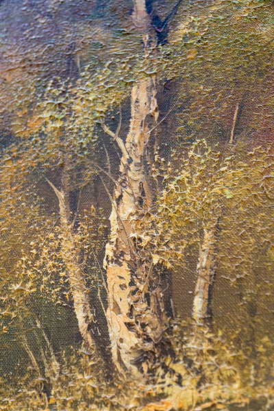 Vintage Fall Landscape Painting