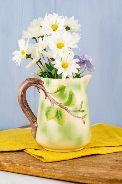 Vintage French Apple Majolica Pitcher