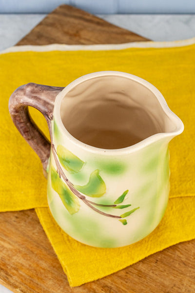 Vintage French Apple Majolica Pitcher