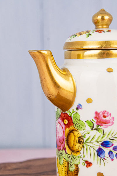Vintage French Delvaux Chocolate Pot
