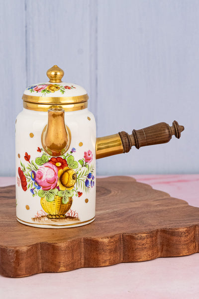 Vintage French Delvaux Chocolate Pot