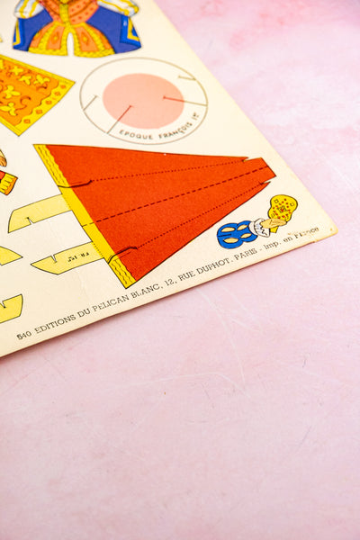 Vintage French Paper Doll Kit