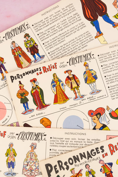 Vintage French Paper Doll Kit