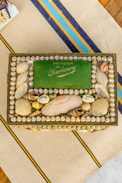 Vintage French Cherbourg Shell Box