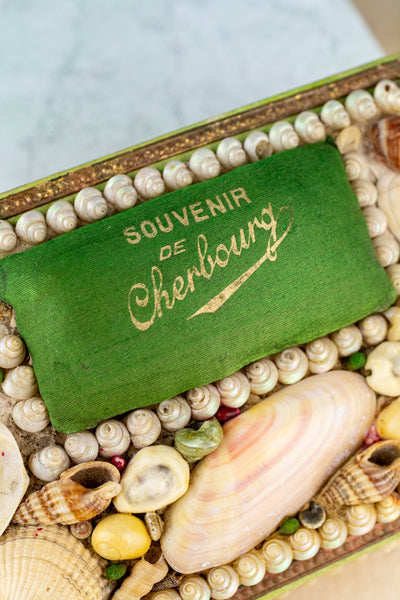 Vintage French Cherbourg Shell Box