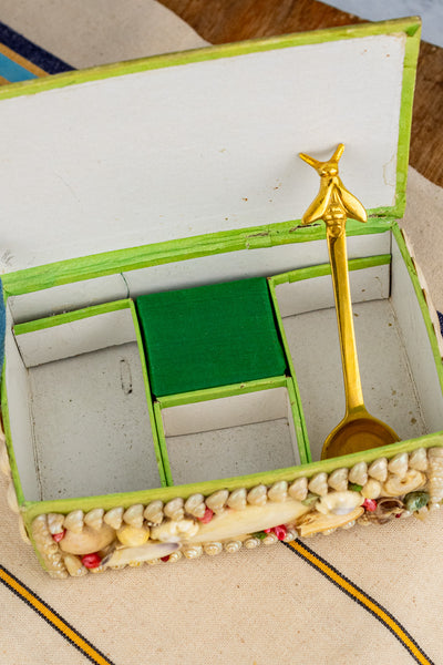 Vintage French Cherbourg Shell Box